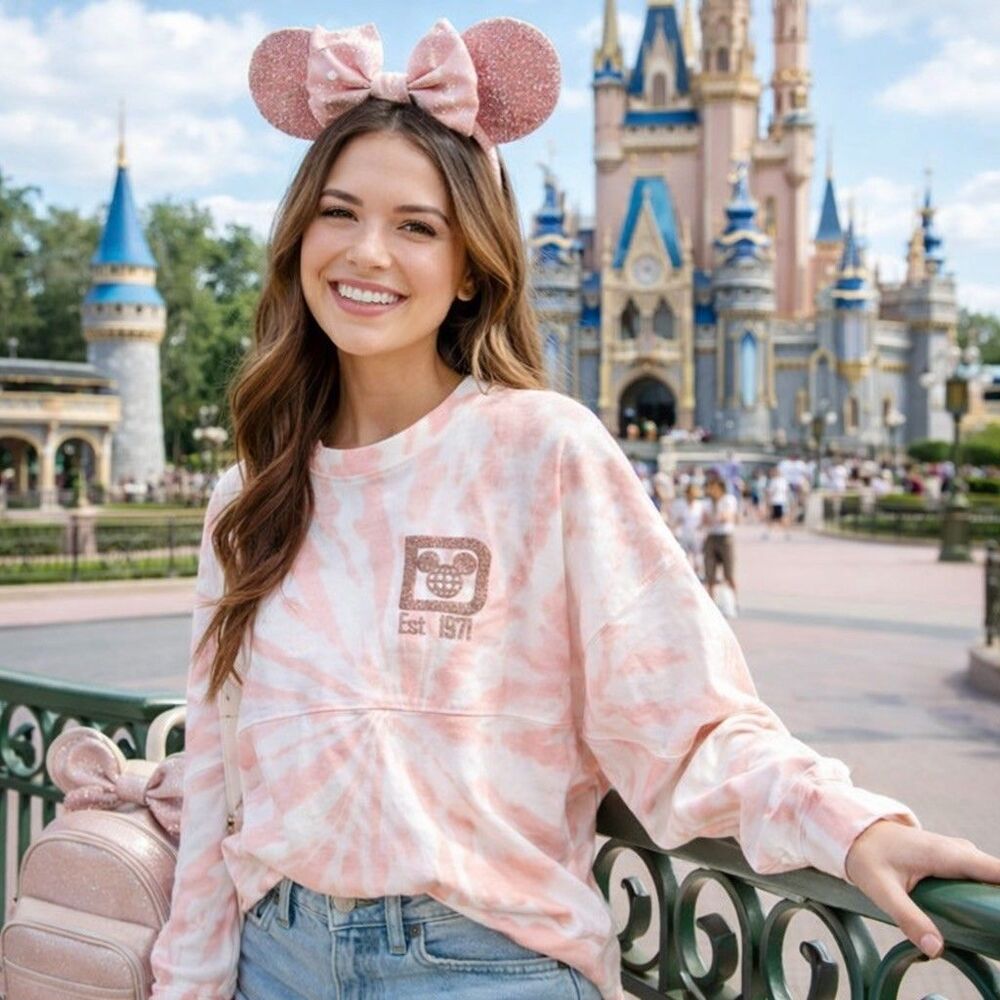 Disney Parks Spirit Jersey Tie Dye Briar Rose Gold Walt Disney World Sz S NWT
